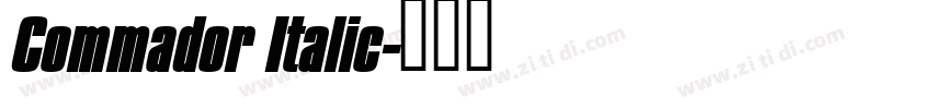Commador Italic字体转换